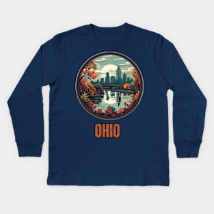 Ohio State USA Kids Long Sleeve T-Shirt